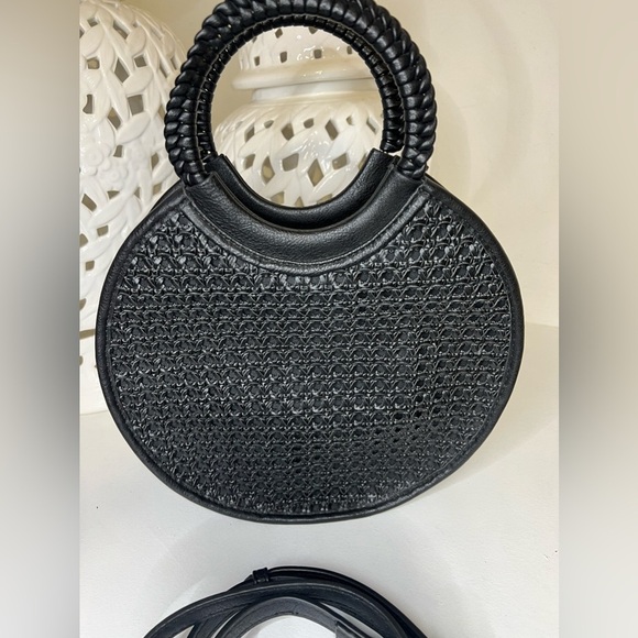 STREET LEVEL Chloe Woven Circle Tote women bag - Picture 3 of 12